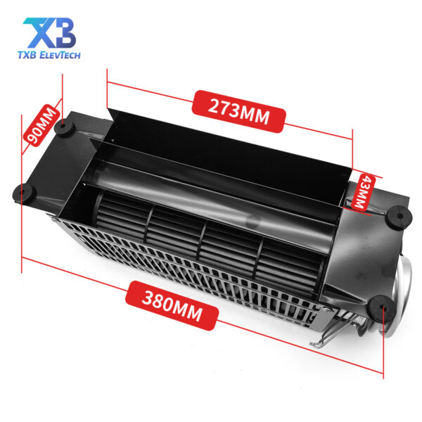 Hengda elevator car top cross flow fan FB-9B/1042B suitable for Hitachi Kone fan motor exhaust fan - Image 3